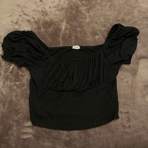 Black Crop Top